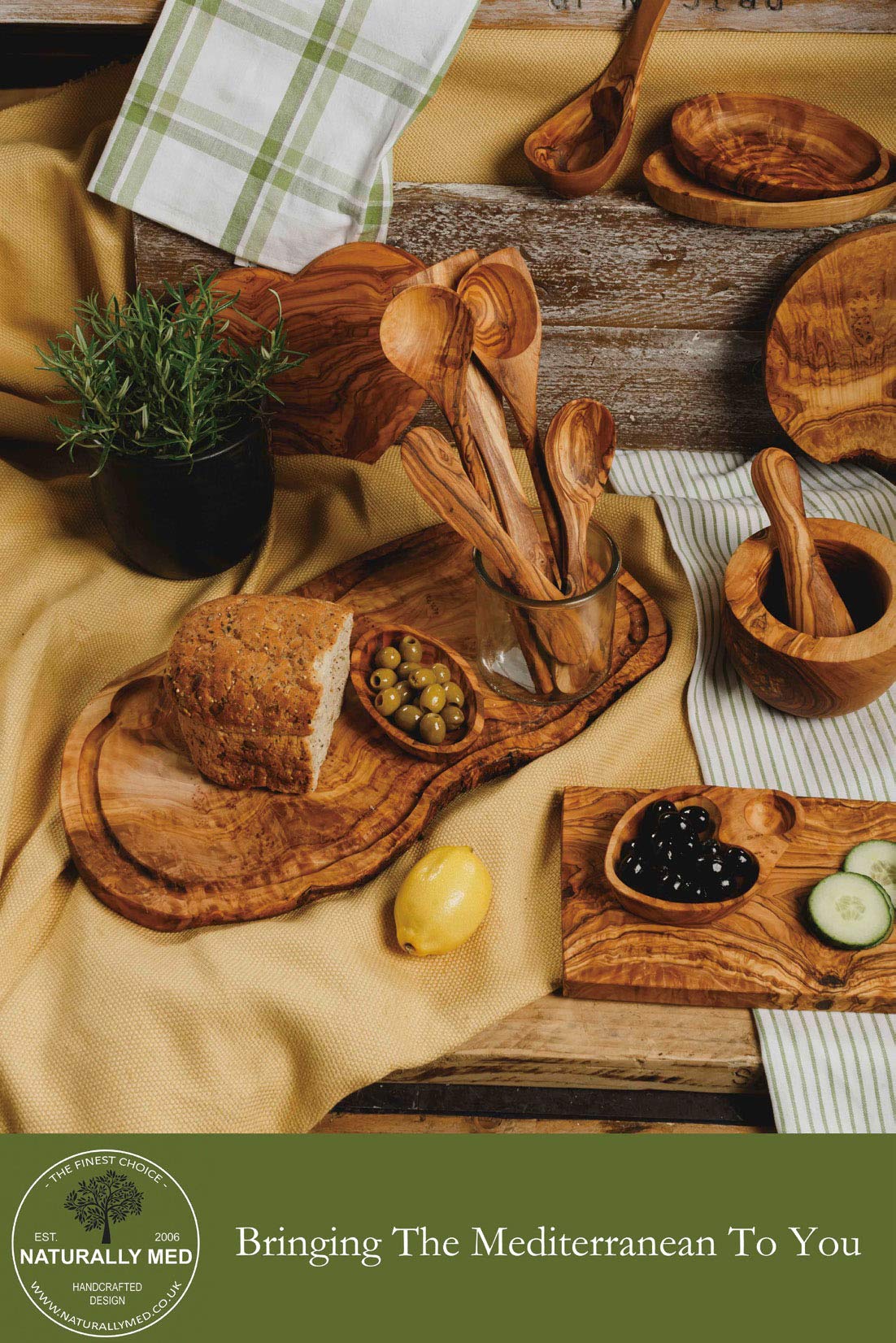 Olive Wood Cutting Board/Cheese Board - 14 inch. Olive wood board for cheese, cutting, kitchen, charcuterie.