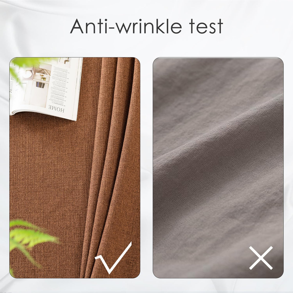Rectangle Table Cloth Waterproof Brown 70"x55"