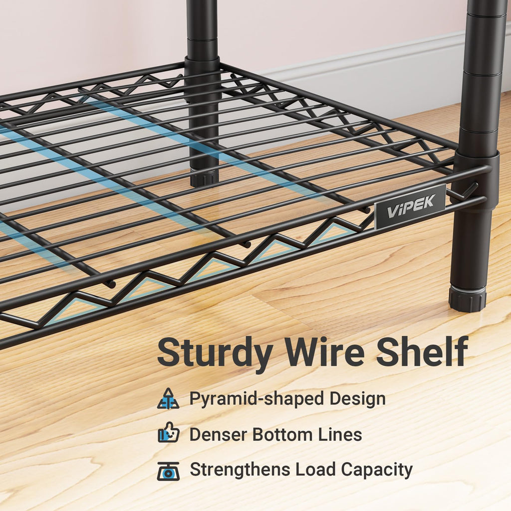 L4 Clothing Rack for Hanging Clothes Heavy Duty Closet for Corner