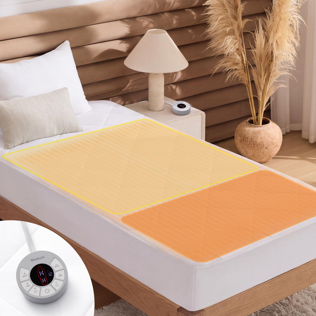 Multi-Zone Heated Mattress Pad Full, Memory Function, Bed Warmer