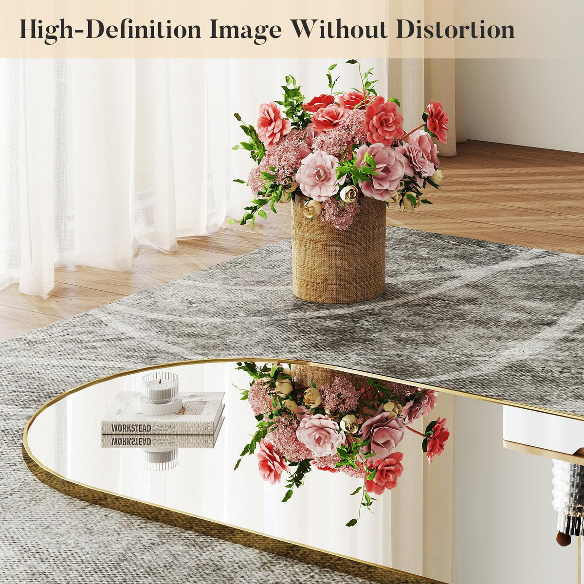 Arched Mirror Full Length Floor, 59x16 Inch Full Body Standing Mirror