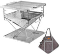Medium Portable Fire Pit Grill Wood Burning
