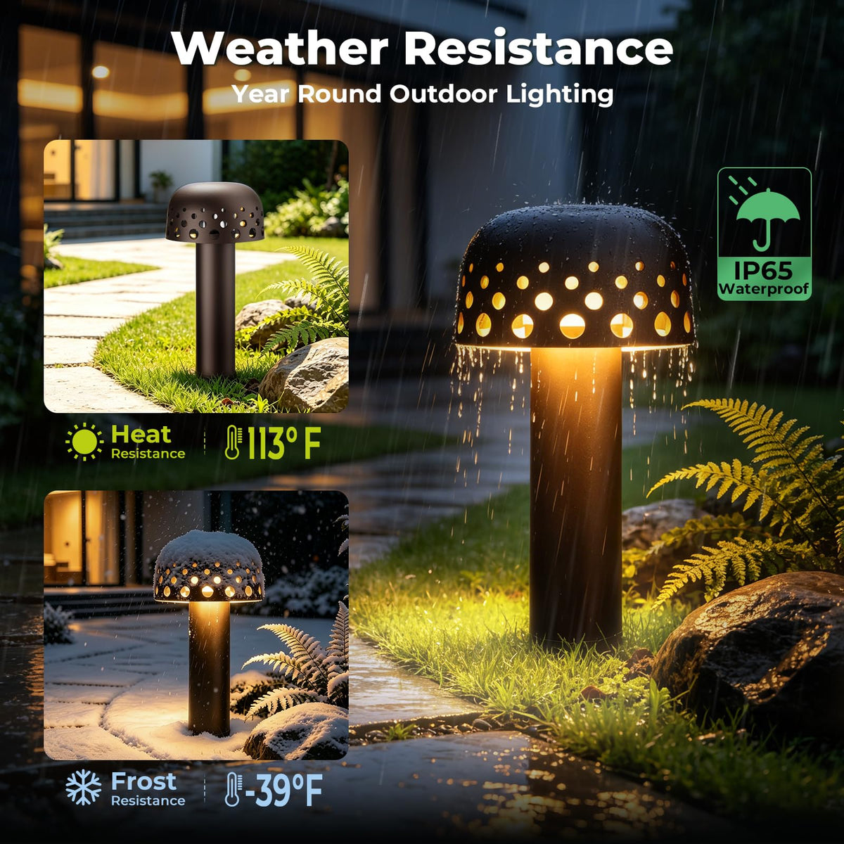 Low Voltage Landscape Lighting, 12V LED Path Lights 2 Pack