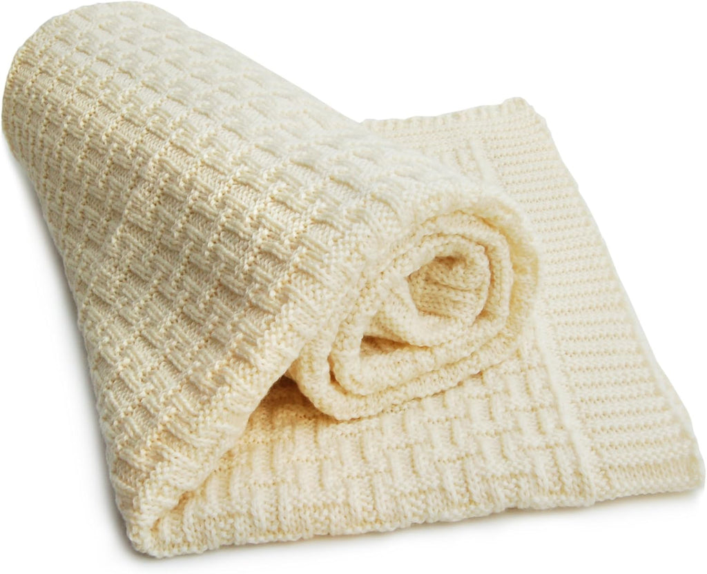 100% Organic Merino Wool Baby Blanket Made in Germany (31.5 x 35.5 inch)
