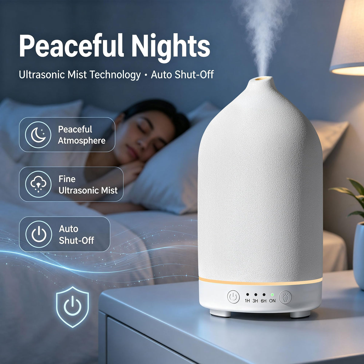 Ceramic Essential Oil Diffuser, Stone Diffuser 2 Pack