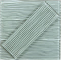 Oasis Tile Morning Mist Blue Wave | 4x12 Glossy Glass Subway Tile