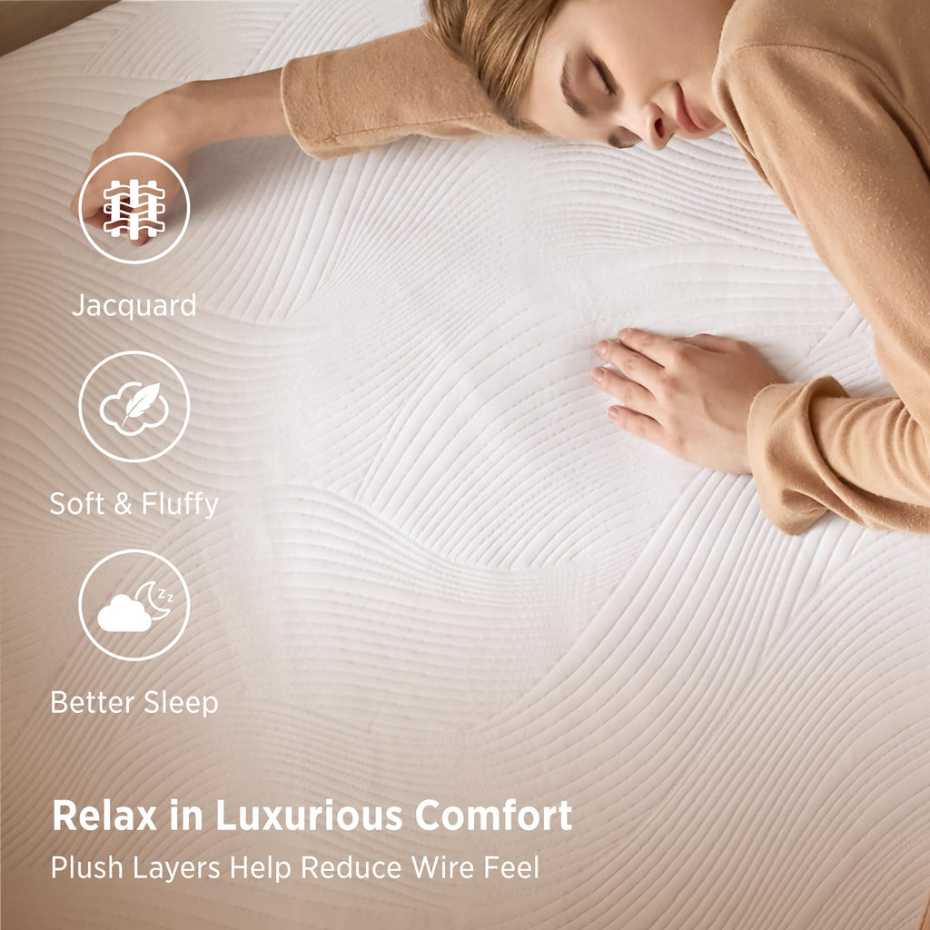 Heated Mattress Pad King Thick Comfort Electric Bed Warmer 78"x80"