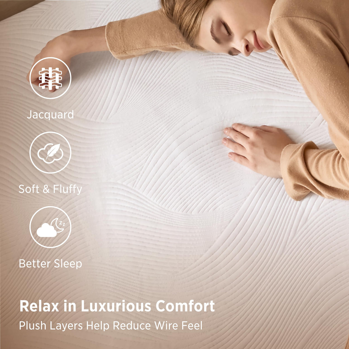 Heated Mattress Pad King Thick Comfort Electric Bed Warmer 78"x80"