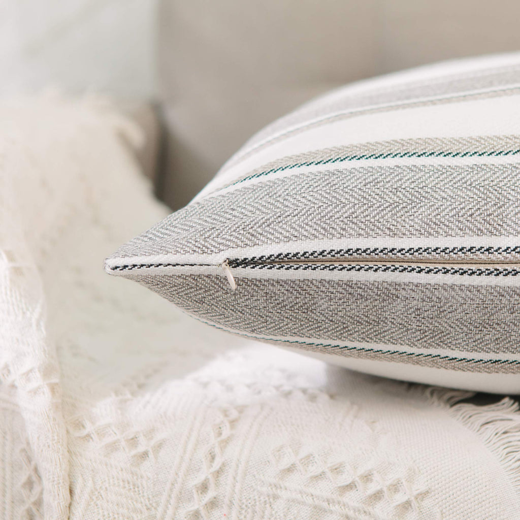 Decorative Linen Square Throw Pillow Cases Cushion Covers Faux Linen Textured for Sofa Bedroom 22" x 22" 2 Piece