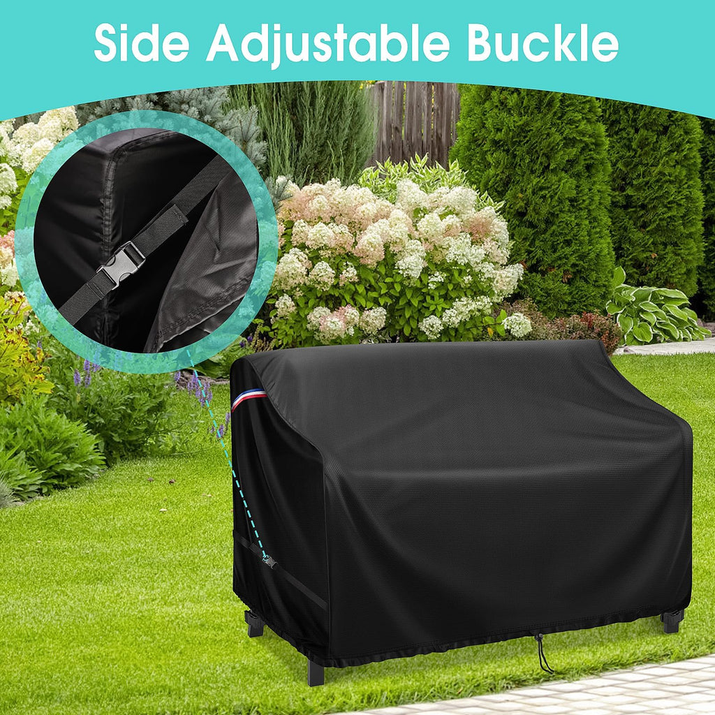 42" Outdoor Garden Bench Cover, Waterproof Patio Loveseat Cover