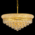 French Empire Crystal Chandelier, Grand Draped Fixture for Formal Dining Rooms