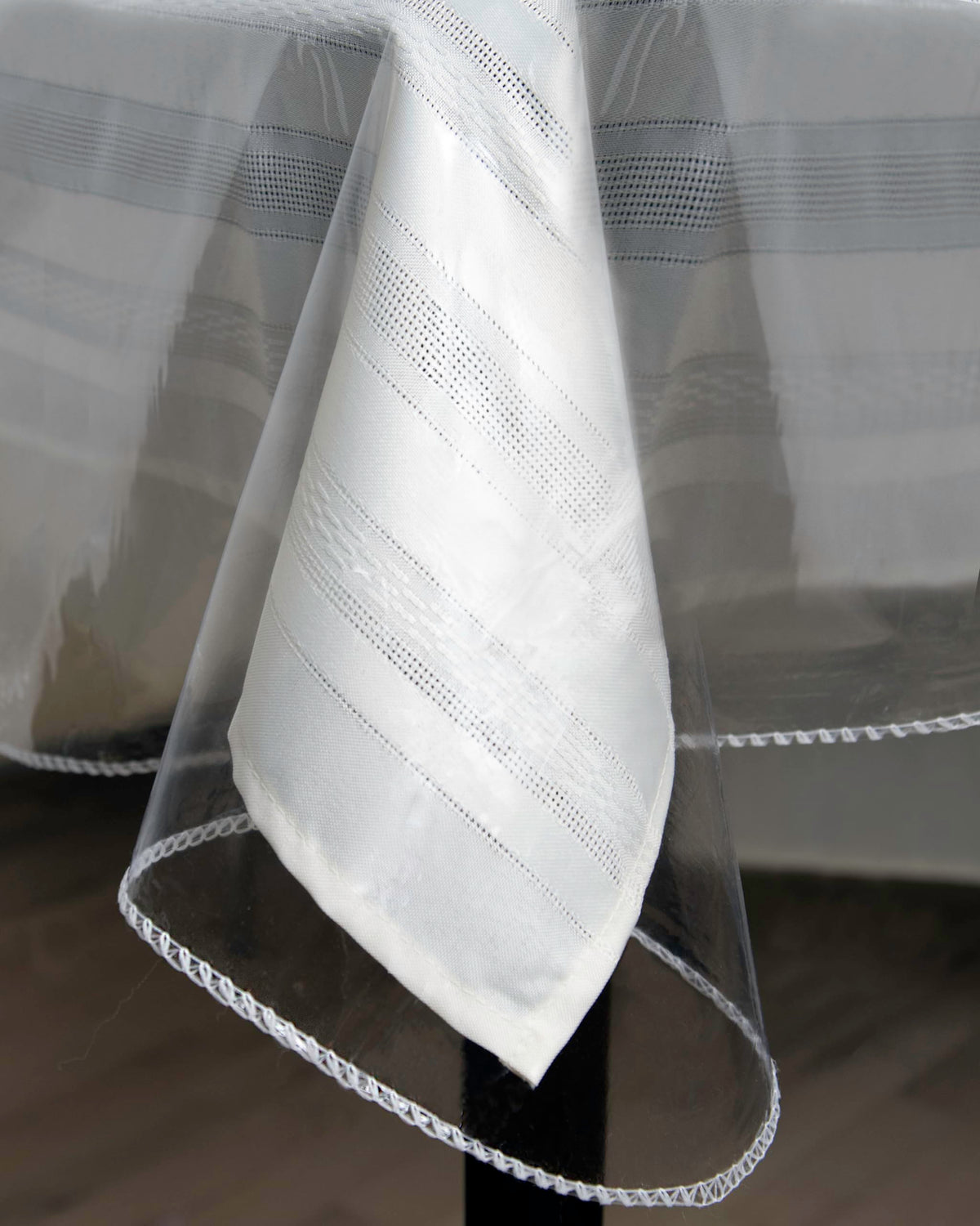 Heavy Duty Clear Plastic Table Cover Protector Rectangle 60x90 - Waterproof, Oil Proof, Wipeable Vinyl Tablecloth