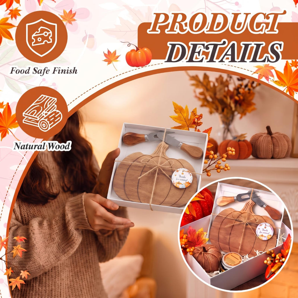 1 Set Fall Pumpkin Charcuterie Boards, Mini Cheese Board Gifts