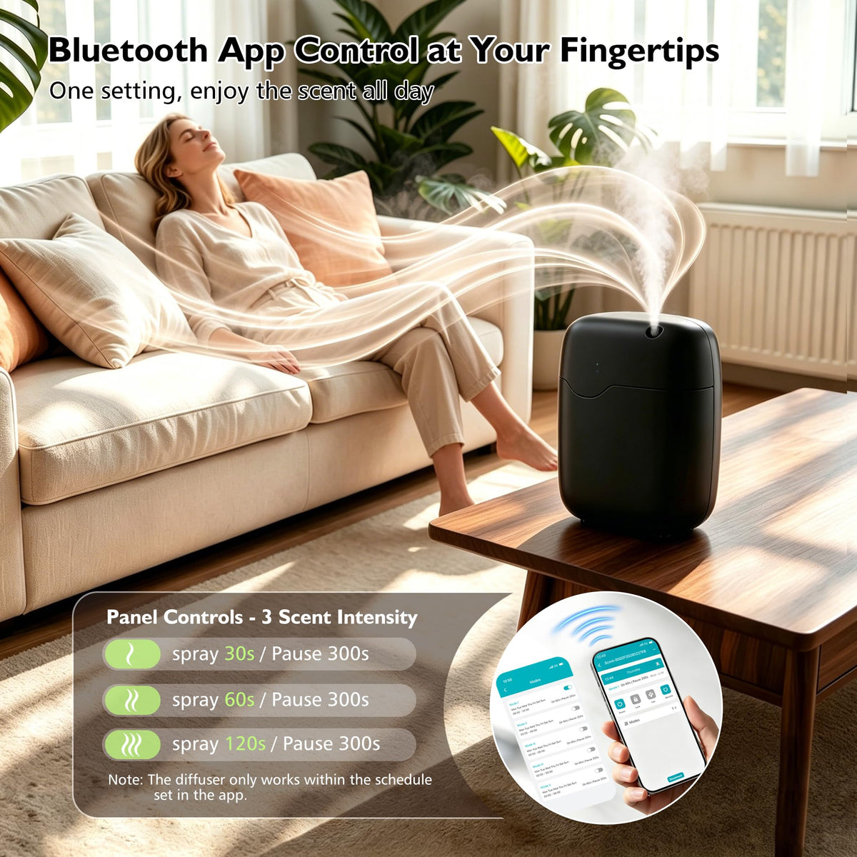 Waterless Essential Oil Diffuser Cold Air Scent Diffuser Hotel