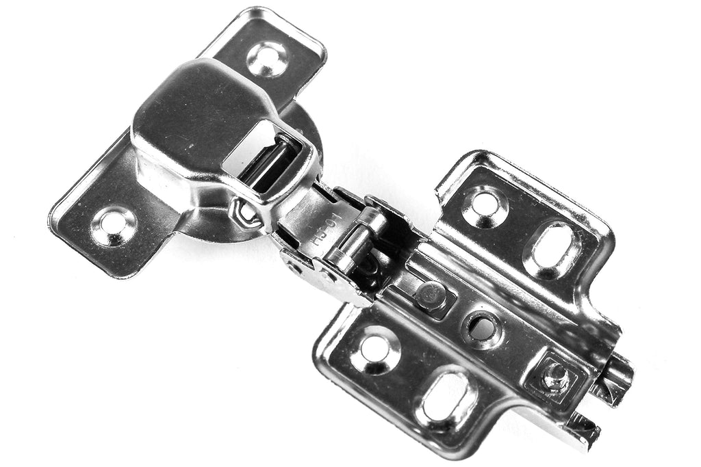 (10 Pieces) Full Overlay Frameless European Hinges 105 Degree 2-Cam 4-Way Adjustable Concealed Kitchen Cabinet Door