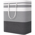 Basket Hamper, 125L Collapsible Clothes Storage, Grey