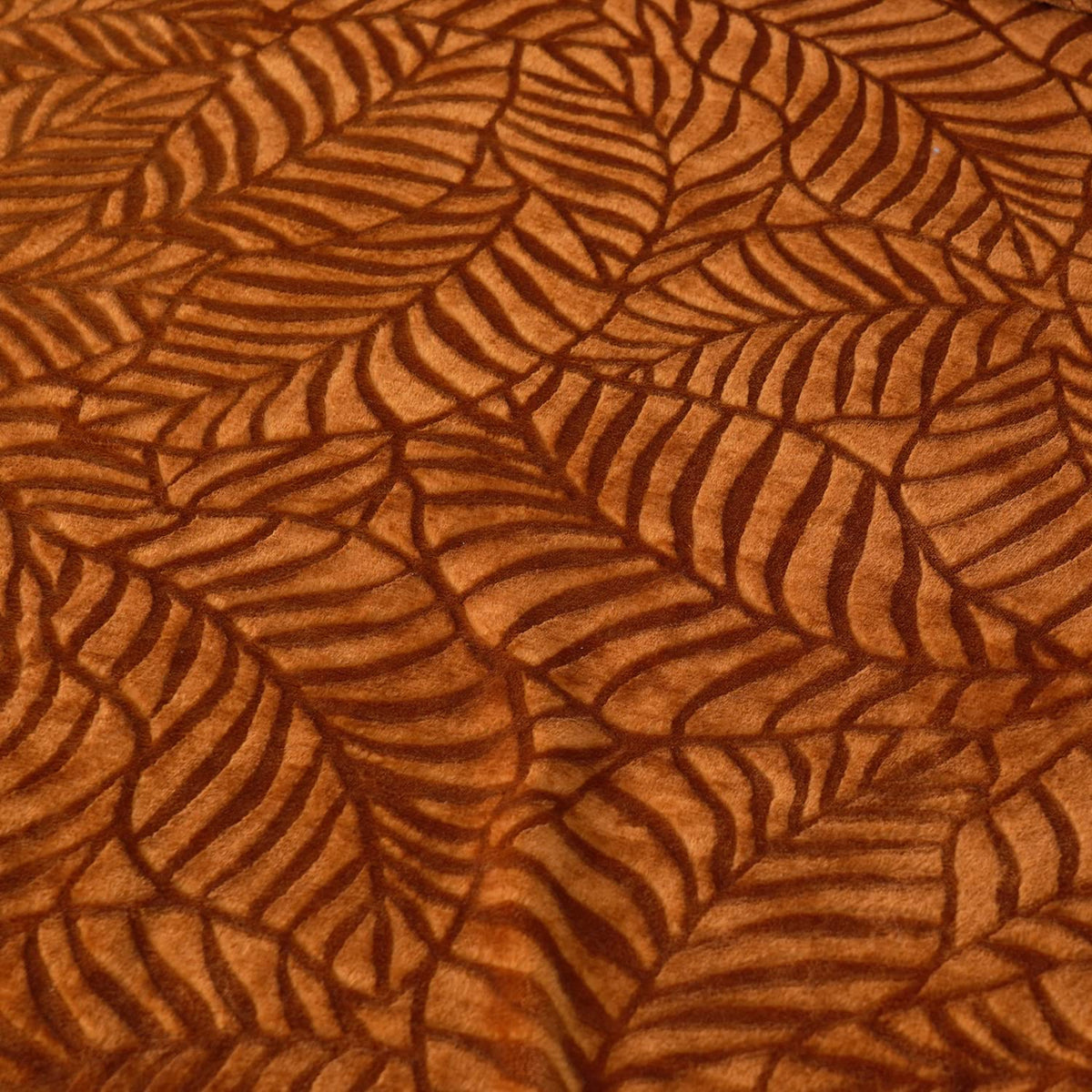 Super Soft Flannel Fall Throw Blanket, 60 x 80 Inches, Caramel