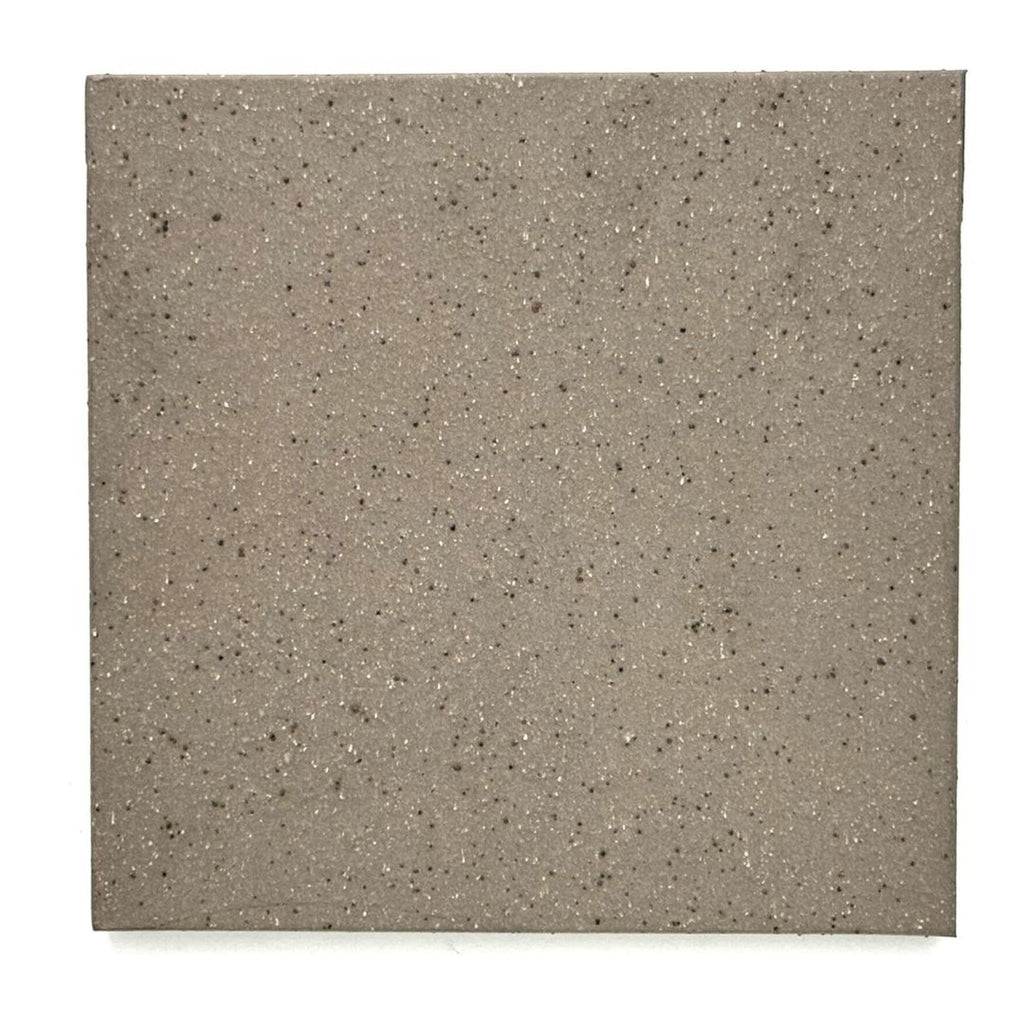Gravelstone Grip 6x6 Textured Gray Quarry Tile Durable Non-Slip Ceramic Floor & Wall Tile for Indoor and Outdoor Use