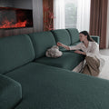 Couch Cushion Covers for Sectional Sofa, Stretch Soft Sofa Slipcovers