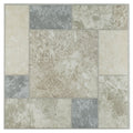 Nexus Self Adhesive 12-Inch Vinyl Floor Tiles, 20 Tiles - 12" x 12", Ancient Beige Mosaic Pattern - Peel & Stick, DIY