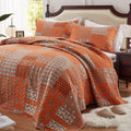 Quilt Set Size 3 Piece Bedspread Coverlet Lightweight Comforter Microfiber Bedding Set All Season