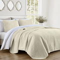 3-piece Oversized Bedspread Coverlet Set (Ivory)