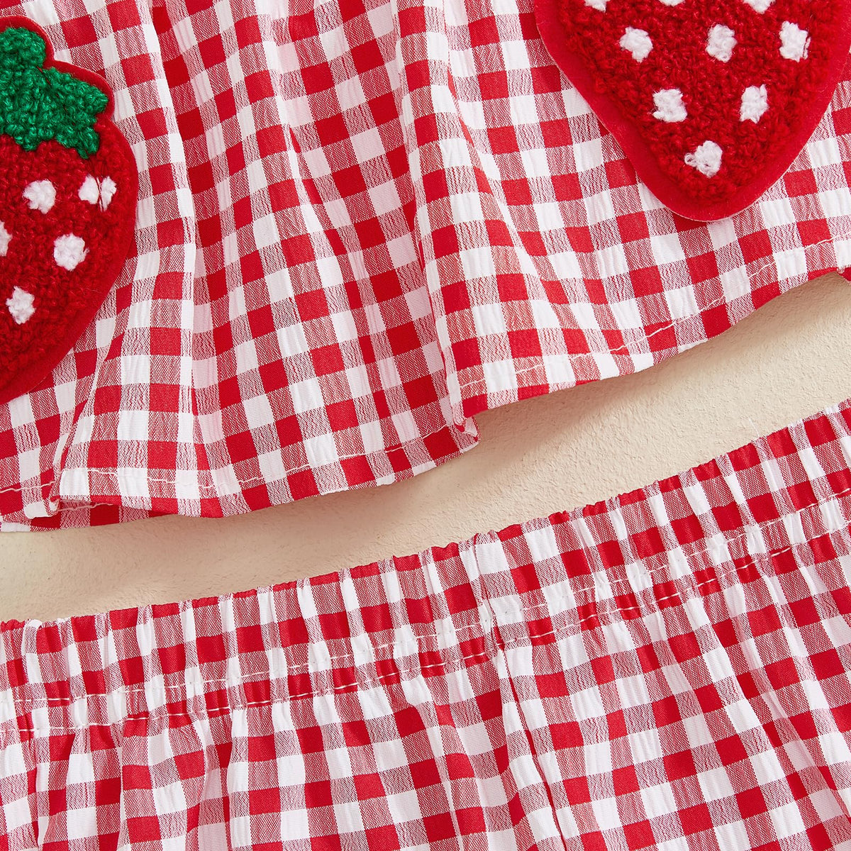 Toddler Baby Girl Summer Clothes Cute Ruffle Shirt Tops Dress Shorts Outfits Set Fruit Blouse Princess Outfit