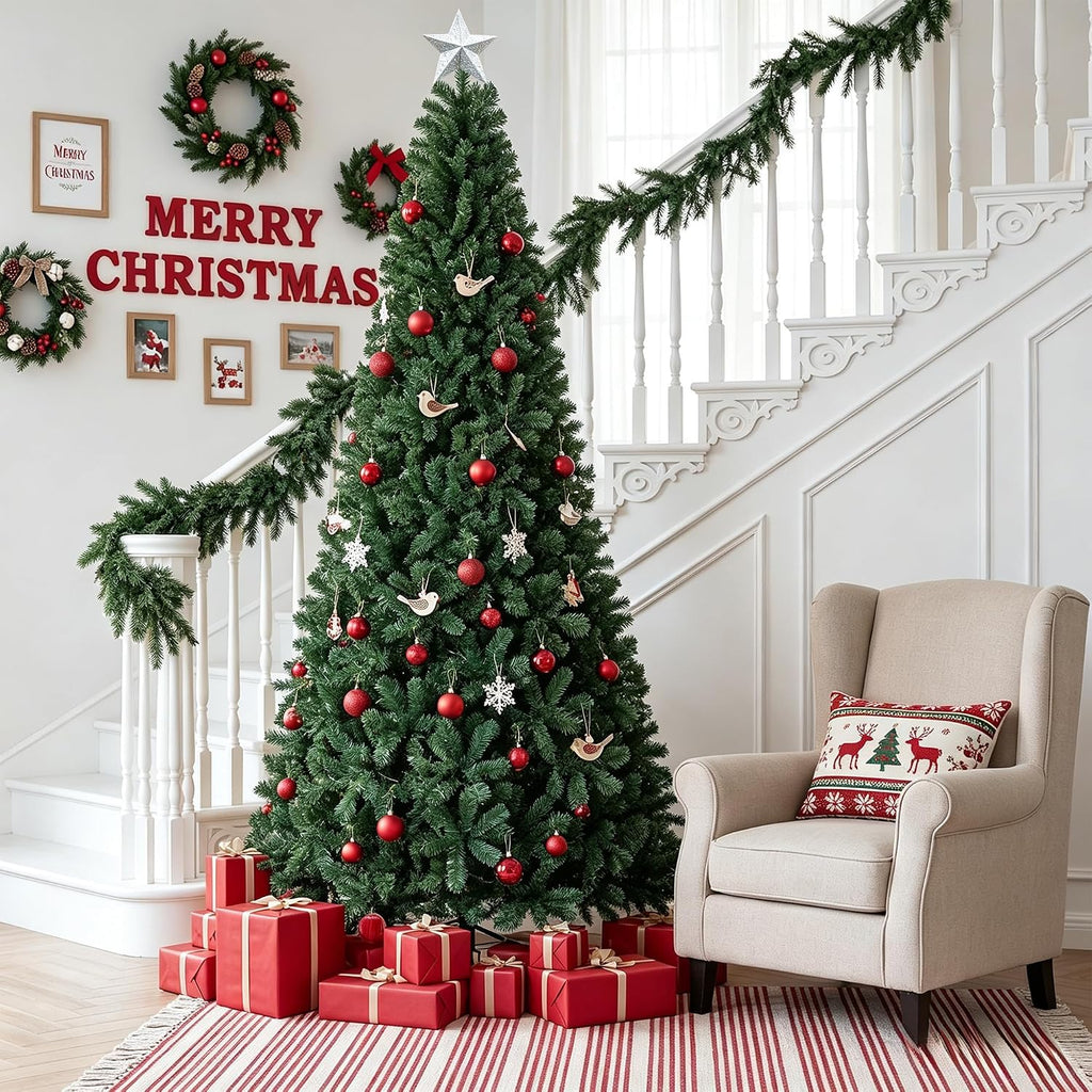 Artificial Christmas Tree, 4 to 12 ft, Christmas,Artificial Pine Lighted Holiday Tree