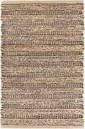 Simba Black Solid Handwoven Rug