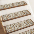 For Wooden Steps, 8"X30", 15pcs, Brown/Grey