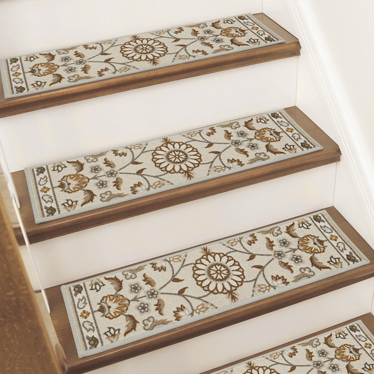 For Wooden Steps, 8"X30", 15pcs, Brown/Grey