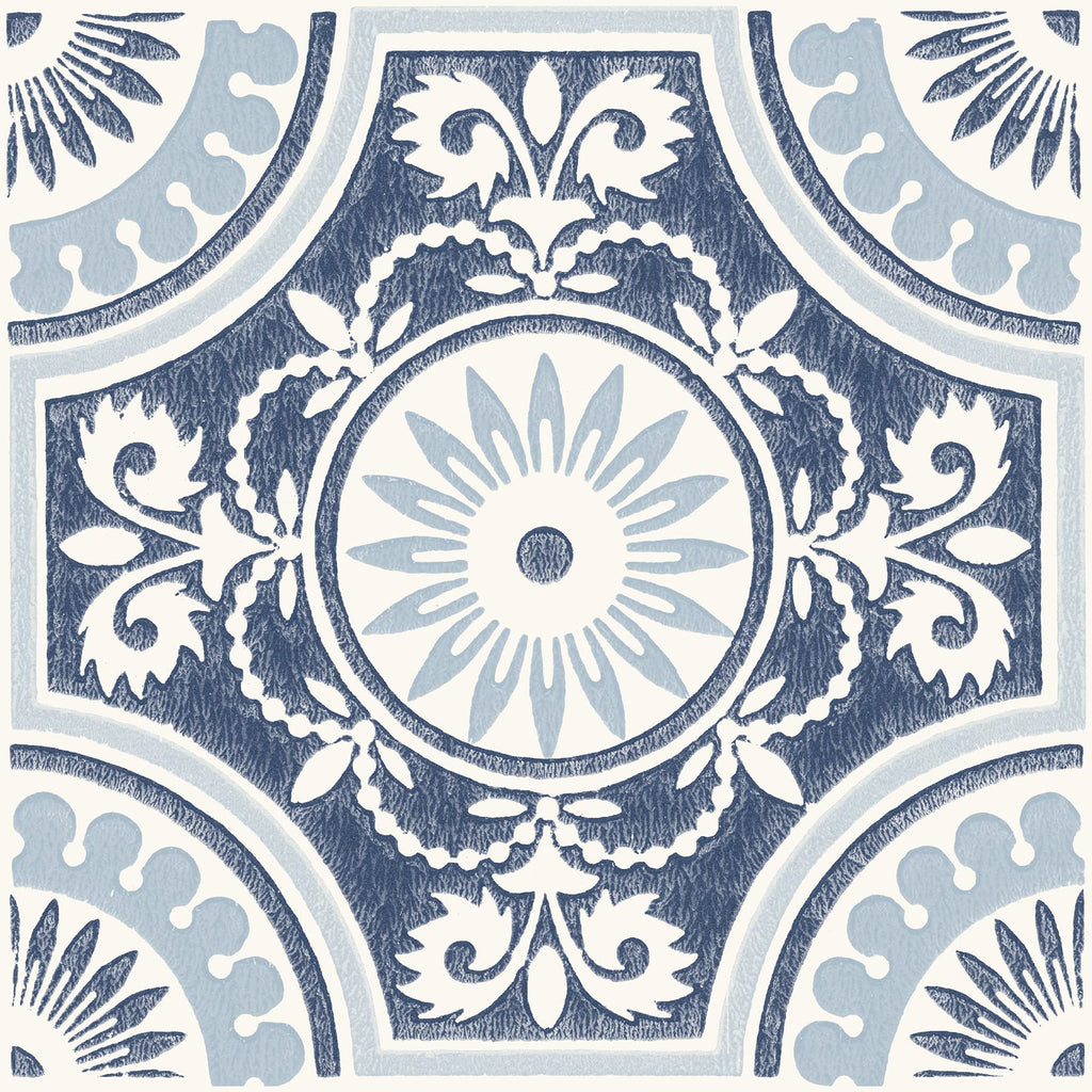12-in by 12-in Blue Ezra Vinyl Peel & Stick Floor Tiles (10 Tiles), (10 sq.ft./Carton)