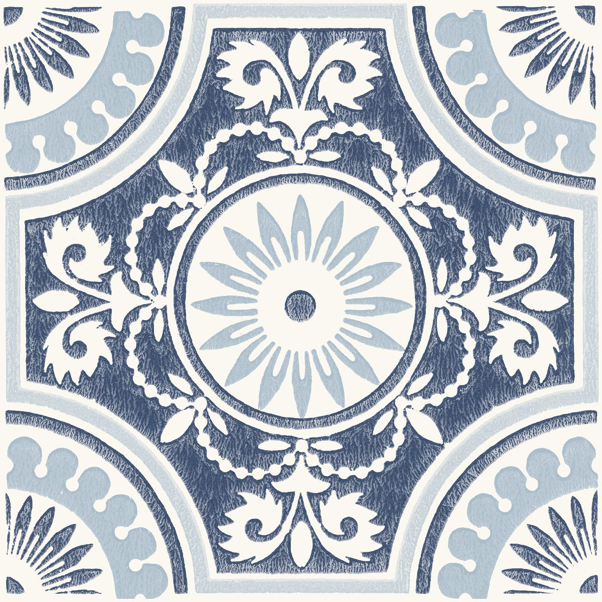 12-in by 12-in Blue Ezra Vinyl Peel & Stick Floor Tiles (10 Tiles), (10 sq.ft./Carton)