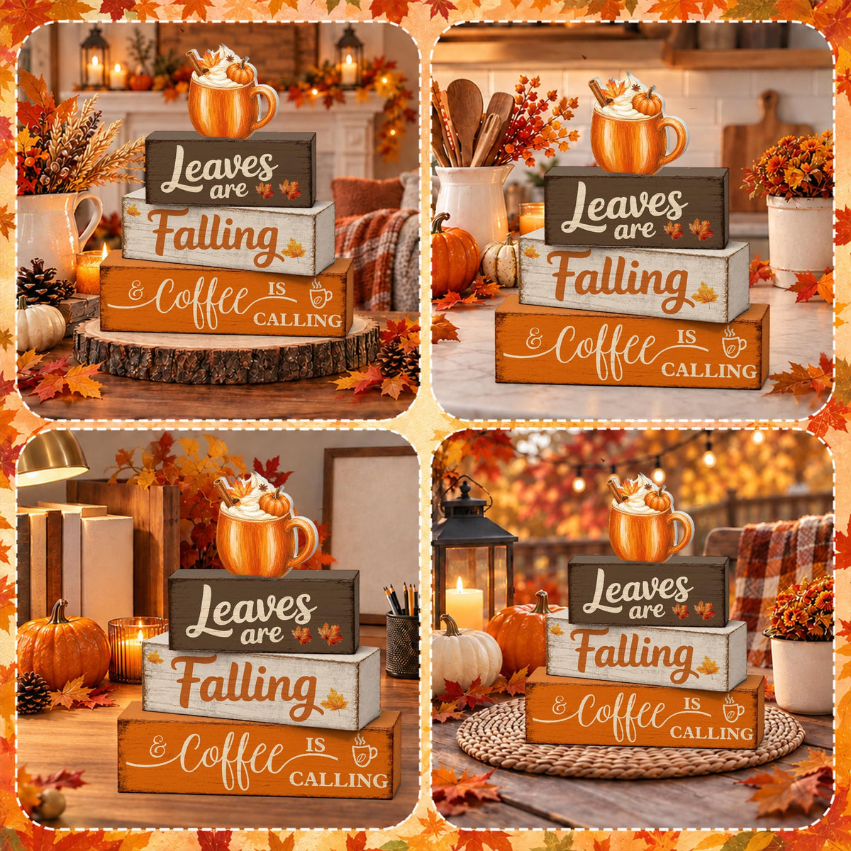 Fall Decorations, Fall Table Decor Gifts Wood Sign