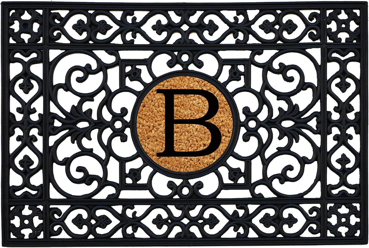160012436B Rubber Monogram Insert Doormat, 2' x 3' (Letter B)