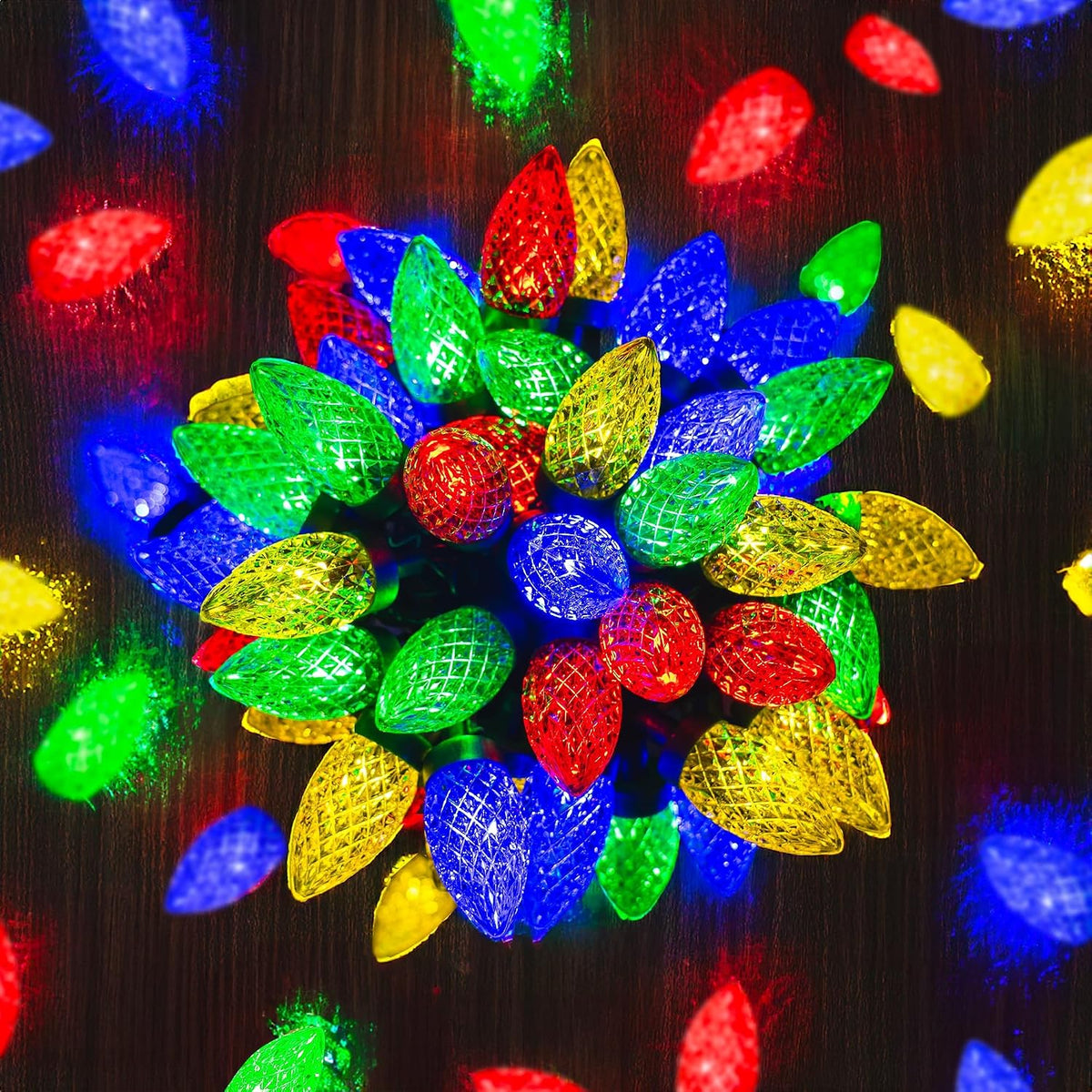 C9 Christmas Lights, 100 LED 66 FT Christmas String Lights Outdoor with 8 Modes Timer Waterproof Connectable for