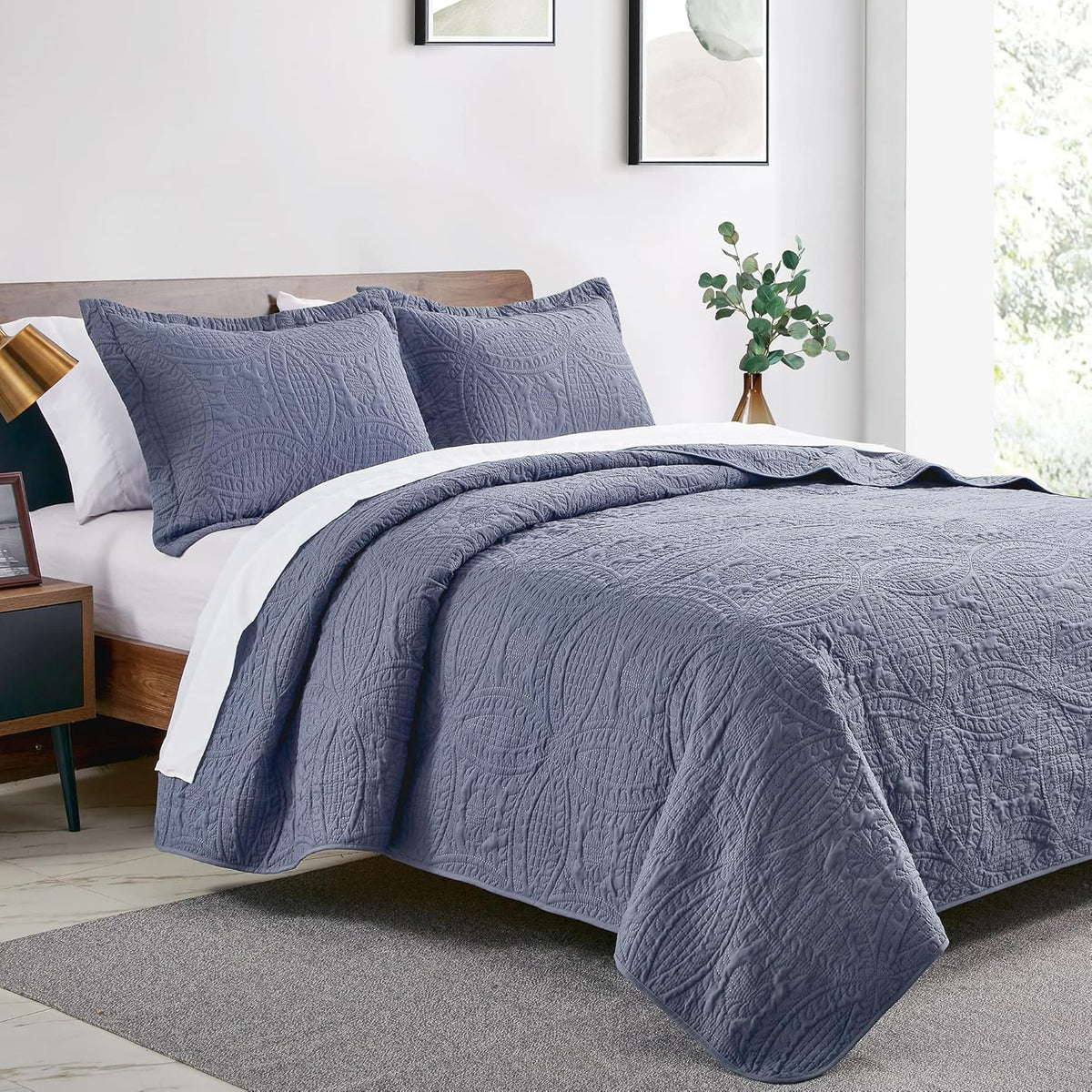 Quilts for Bed Blue Bedspreads - Soft Bed Summer Lightweight Bedspread Comforter