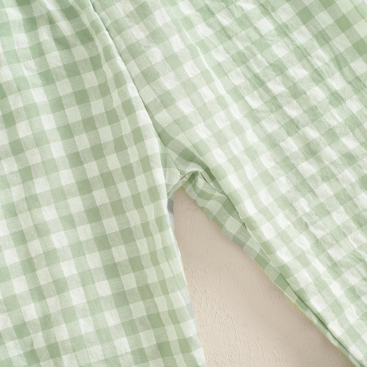Kids Toddler Boys Girls Gingham Pants Elastic Waist Plaid Loose Baggy Trousers Casual Spring Fall Bottoms Sweatpants