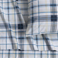 Cotton Percale Bed Sheet Set, Tribeca Plaid Multicolor