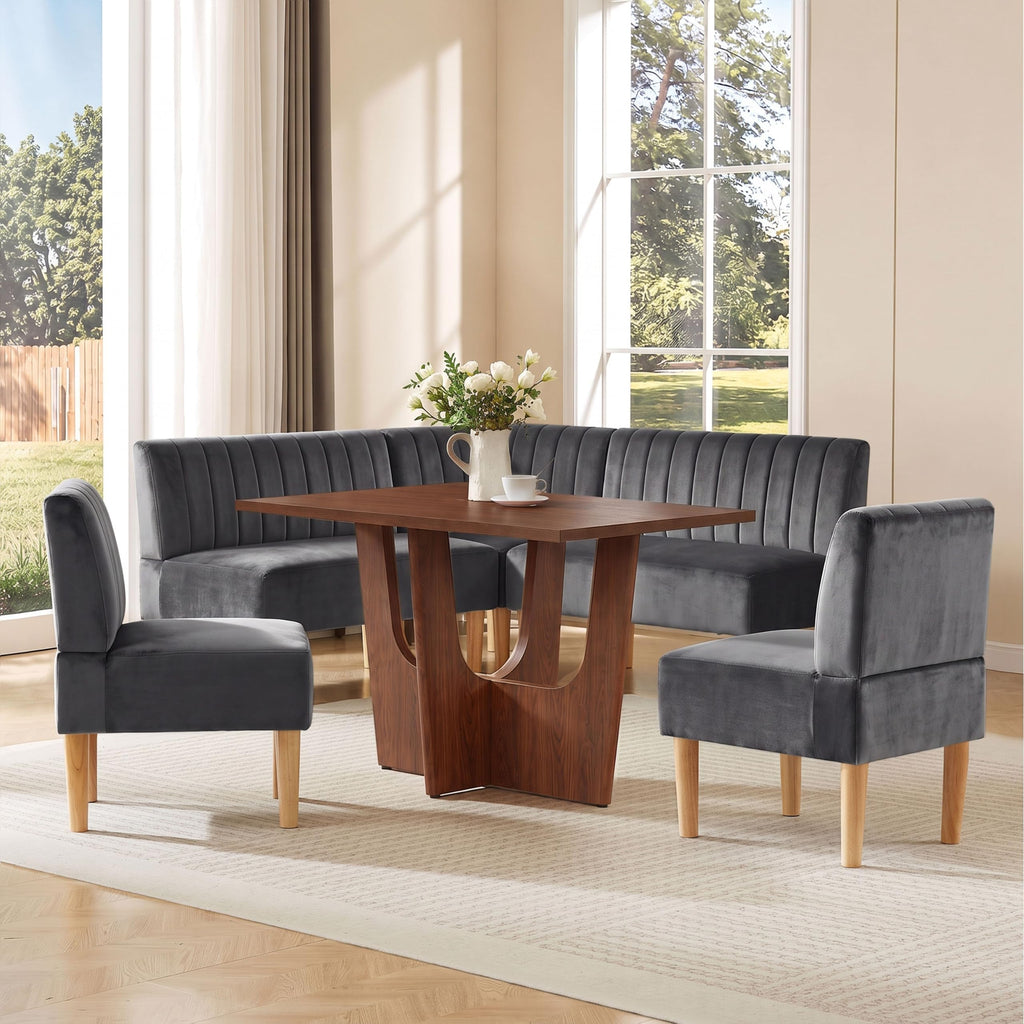 47 Inch Rectangular Dining Table Set for Nook