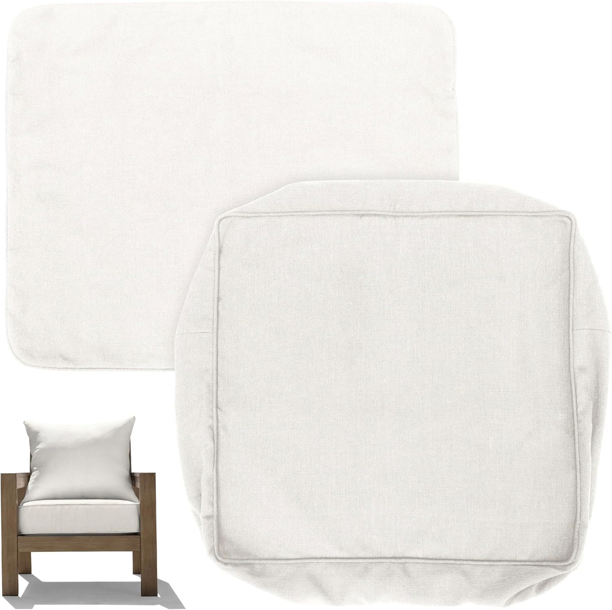 Outdoor Heritage Deep Seat Cushion Cover, 24 x 23 | Bone Replacement Chair Cushion Cover, Water & Fade Resistant