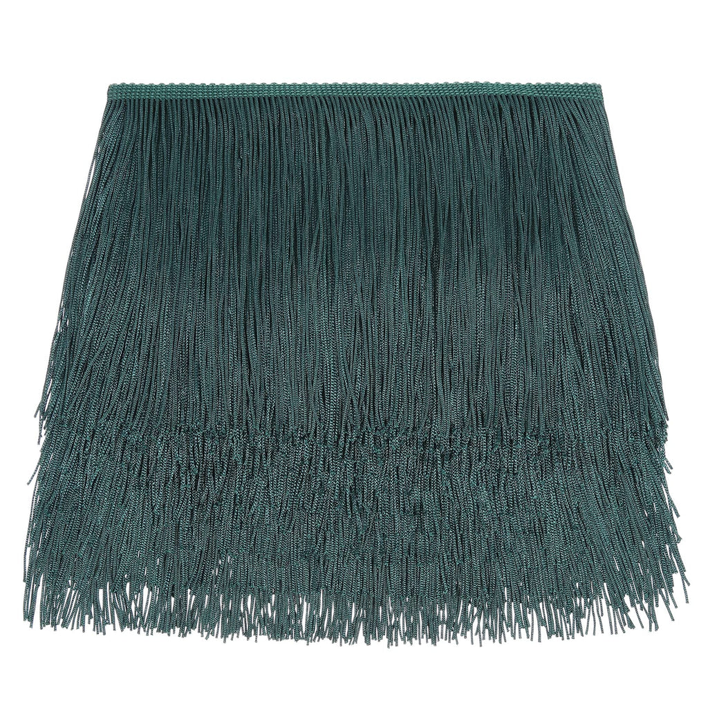 Sewing Fringe Trim for DIY Craft, Dark Green, 6 Inches Wide - 10 Yards