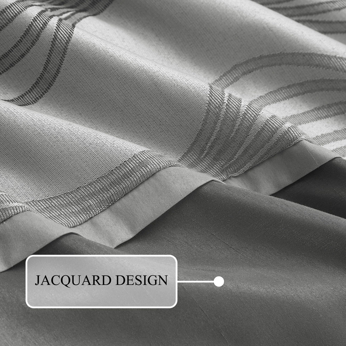 7 Piece Grey Comforter Set, Jacquard Bedding Set, All Season Geometric Patchwork Bedding Set, Matching