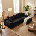 95" L-Shaped Cloud Sectional Couch, Right Facing Modular Compressed Boneless Sectional Sofa with Chaise Lounge, Plush