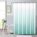 Aqua Ombre Waffle Weave Shower Curtain with Grommets, 70"x72"