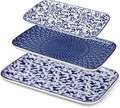 Porcelain Serving Trays for Party, Serving Platters Set of 3,Serving Dishes for Entertaining, Ceramic Party Trays and