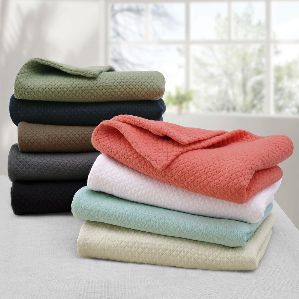BNM Oversized Solitaire Matelasse Cotton Bedspread, Jacquard Weave, Soft and Breathable, All-Season, Cozy and