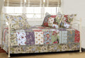 100% Cotton Authentic Patchwork Quilted Daybed Set, 5 Piece, Blooming Prairie
