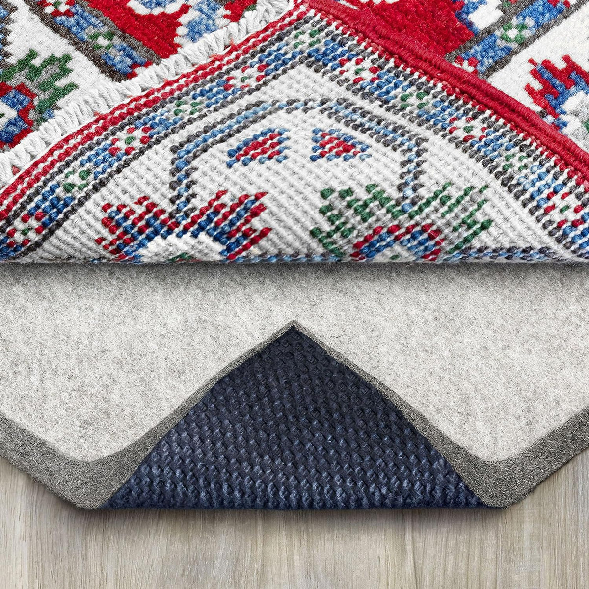 Eco-Complete - 5'x7' - 1/2" Thick - Premiere Felt and Rubber Non-Slip Rug Pad, Made in USA, Low VOCs, 5-Year Warranty