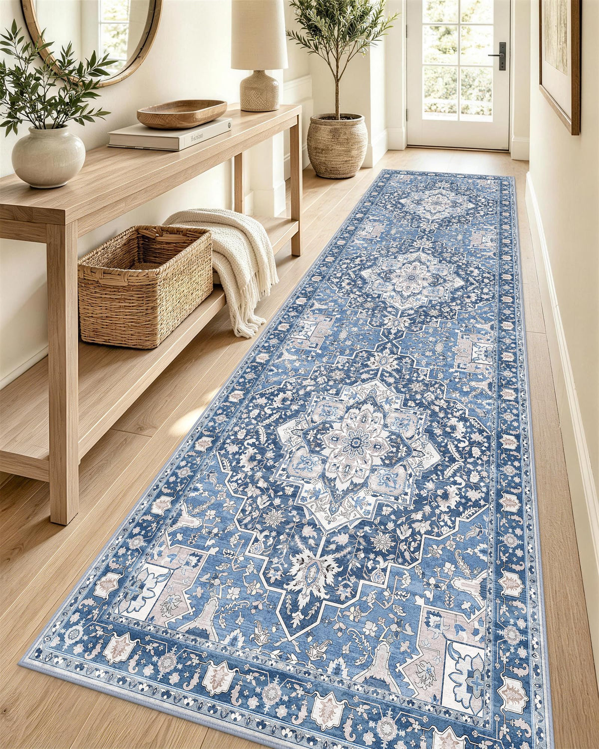 2'6"x12' Washable Runner Rug, Non Slip Carpet Kitchen
